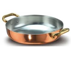 Pentole Agnelli Casserole avec 2 poignées de cuivre étamé 36 cm