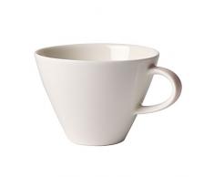 Villeroy & Boch Caffè Club Uni Pearl Tasse à café au lait, 390 ml, Porcelaine Premium, Blanc/Rose