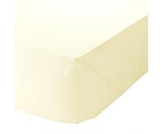 Catherine Lansfield Drap Housse Percale 90 x 200 cm CrÃ¨me
