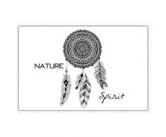 dÃ©corline set de table 28.5x43.5cm pvc cuisine dream blanc