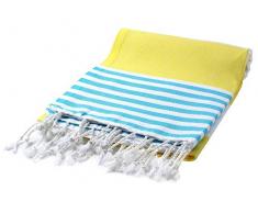 Cacala - Serviettes de Bain de la série Peshtemal - Serviettes de Bain Turc - Hammam, Coton, Jaune, 37 x 70-inch