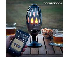 innovagoods ig813017Â torche LED avec haut-parleur Bluetooth, Noir, taille