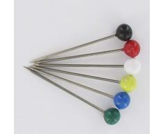 Fackelmann 33510 Lot de 6 Piques Ã bigorneaux avec Couleurs, Acier Inoxydable, Gris, 17 x 8 x 1,2 cm