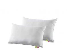 Abeil Lot de 2 Oreillers Bio Attitude Coton Blanc 45 x 70 cm