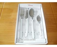 Pinto 0000008010175Â Service Couverts piÃ¨ces, Acier Inoxydable, Blanc, 24Â unitÃ©s