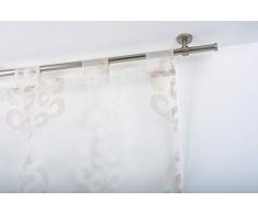 Tringle Ã Rideaux: Ã 20 mm sans Anneaux, L. 280 cm. en Acier satinÃ© â Complet