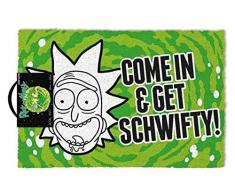 Rick & Morty GP85191 Rick and Morty (Get Schwifty) Paillasson, Multicolore, 40 x 60