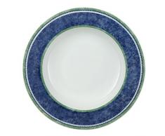 Villeroy & Boch Switch 3 Costa Assiette creuse, 23 cm, Porcelaine, Blanc/Bleu/Vert