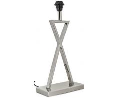 Better & Best 2171203Â âÂ lampe de table en forme de X estirada, couleur argent