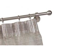 InCasa Tringle Ã Rideaux: Ã 20 mm, L. 400 cm. en Acier satinÃ© â Complet