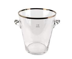 Peugeot Seau à champagne En verre avec finition platinium, 22cm (220075)