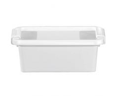Kis 8451000 0432 01 Boîte de Rangement Bi Box 3 litres en Blanc-Transparent, Plastique, 16x26,5x10 cm