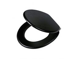 Tiger 252030746 Blackwash SiÃ¨ge de Toilette avec abattant Automatique Visuel Bois Noir