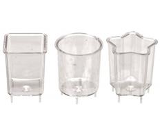 GLOREX Moule pour bougie, plastique, transparent, 24Â x 8.6Â x 4Â cm