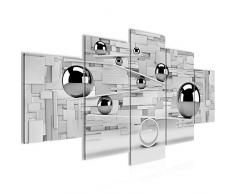 Tableau decoration murale 3D Balles 200 x 100 cm - XXL Impression sur Toile Salon Appartment 5 Parties - prÃªt Ã accrocher - 504351c