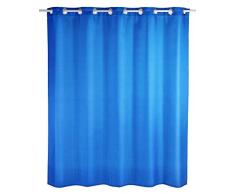 Wenko 22187100 Comfort Flex Rideau de Douche Polyester Bleu 22,8 x 2,8 x 37,5 cm