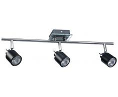 Mathias 3367308 Spot 3L Slow Noir H14 L55, MÃ©tal, GU10, 35 W