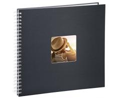 Hama Album Photo Fine Art (format 36 x 32 cm, 50 pages blanches, Ã spirale) Gris