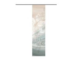 Home Fashion 87667-753 Toupillon Panneau Japonais Polyester Vert/Brun 245 x 60 cm