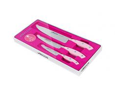Arcos Ensemble de Couteaux de Cuisine en Acier Inoxydable Rose Taille L