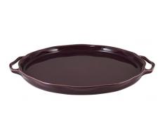 Appolia 113044062 Délices Plat Rond Céramique Prune 44 x 39 x 2,9 cm