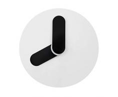 Normann Copenhagen 341020 Horloge Murale, Acier Inoxydable, WeiÃ, 35 x 35 x 35 cm