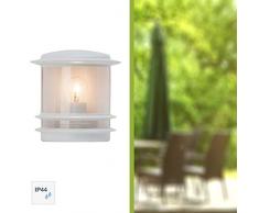 Brilliant AG 47880/05 Hollywood Applique Murale ExtÃ©rieure Aluminium/Plastique 60 W E27 Blanc