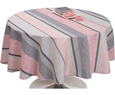 Nappe Anti-Taches Leon Rose - Taille : Ronde diamètre 160 cm
