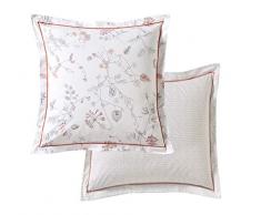 Blanc des Vosges Casse noisette Taie Coton Pétale 65 x 65 cm