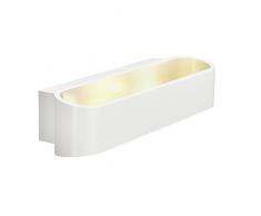 applique murale - saillie à led - asso led 300 applique, oval- blanc - 2x 5w led, 3000k