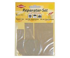 Kleiber 5-Pièces Set Patchs Autocollant Nylon pour réparer vêtements, Gris Clair