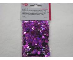 Efco Fil Plat Rond Paillettes Hologramme, Rose Vif, 6Â mm, 40Â g, 4000-piece