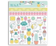 Toga Autocollant, Autre, Multicolore, 15 x 17.5 x 0.2 cm STF110