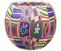 Him CC04 photophore Verre Ethno, Multicolore