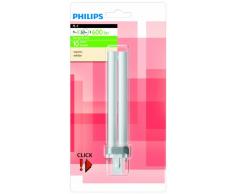 Philips Ampoule Fluocompacte Culot G23 9 Watts consommés Equivalence incandescence : 60W