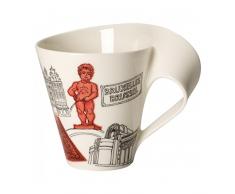 Villeroy & Boch Cities of the World Tasse à café Bruxelles, 300 ml, Porcelaine Premium, Blanc/Multicolore