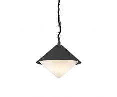 WOFI 679401880000 Lampe suspendue, MÃ©tal, E27, 60 W, Anthracite
