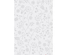 d-c-fix 338-0013 Film plastique autocollant sans adhésif pour surface vitrée motif Transparent Floral Blanc 45 cm x 1,5 m