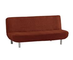 Eysa Aquiles Ãlastique Clic Clac Housse de CanapÃ© 3 Places, Polyester Coton, Orange, 37x29x9 cm