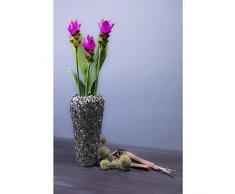 Kare 65663 Petit Vase ChromÃ©/Motifs de Rose