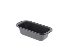 De Buyer 4715.15 Moule à Cake Embouti - Acier Revêtu - ht. 4,8 cm - 15 x 7,5 cm , Gris