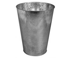 Rayher 46287000 Vase Décoratif en Zinc â 10-15 cm à â Argent