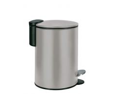 Kleine Wolke Poubelle de Salle de Bain en Acier Inoxydable Platine Seau 3 l