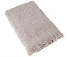 Blanc des Vosges Princesse Drap de douche Coton Perle 140 x 70 cm