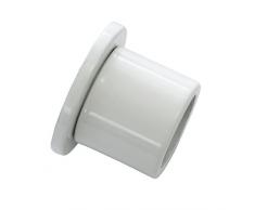 GARDINIA Support Mural pour Tringle à Rideau avec Diamètre de 20 mm, Matériel de Fixation Inclus, Montage Mural, Métal, Blanc