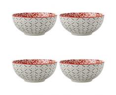 Maxwell Williams Bol Boho, Porcelaine, Rouge, 12,5 cm