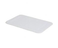 AmazonBasics Ensemble de 2 tapis de bain aux bordures sculptÃ©es, Blanc