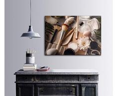 Bonamaison Décoration Murale Impression sur Toile, Dimensions: 100 x 70 Cm - Conçu et fabriqué en Turquie