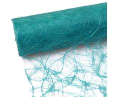 Deko AS GmbH Sizoweb 64 020-R Chemin de Table Turquoise 30 cm Rouleau 25 m