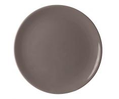 Excelsa Trendy Assiette Creuse en céramique 20x20x1 cm Gris